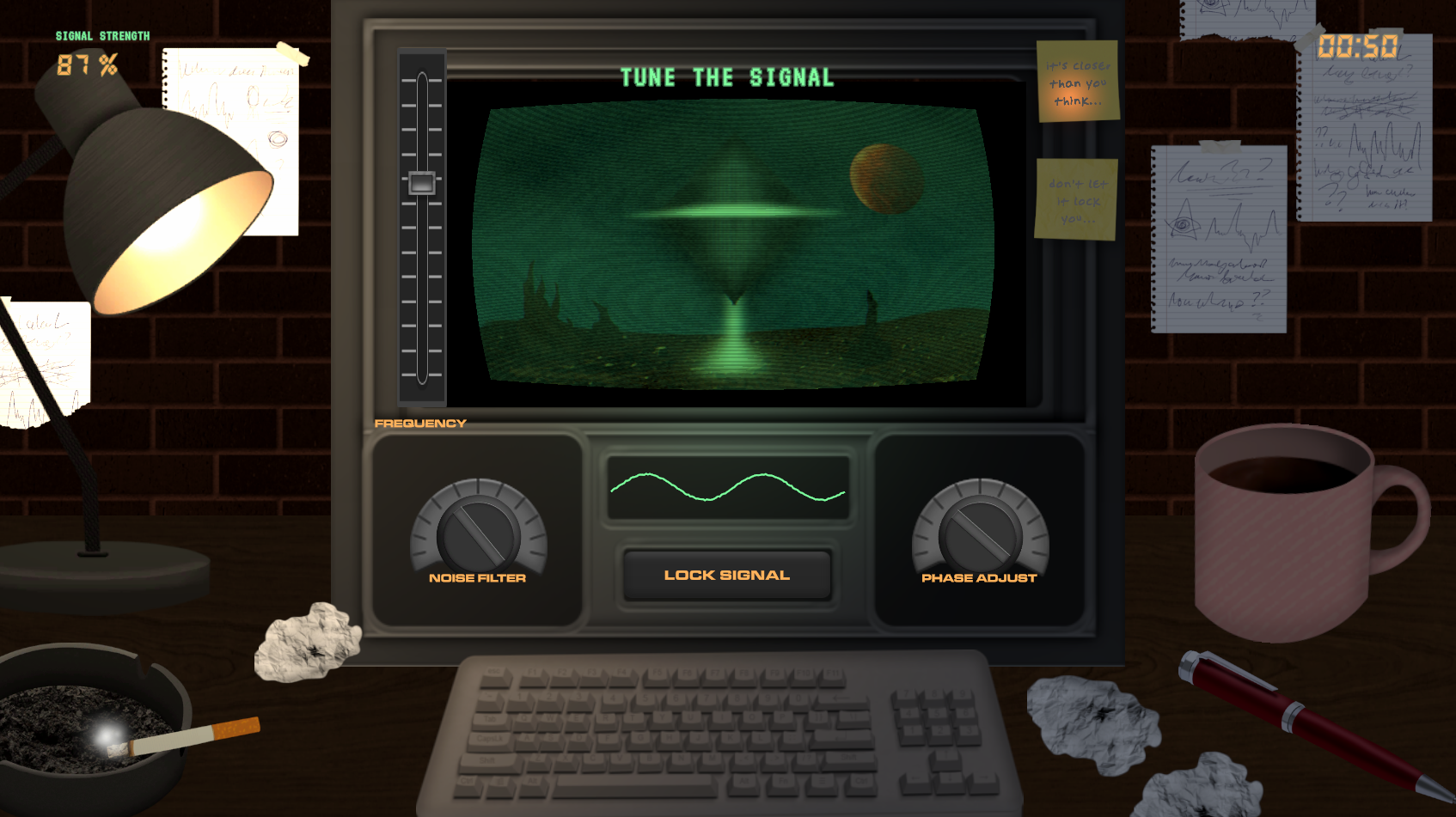 Jam game signal dashboard from GigaBite Games